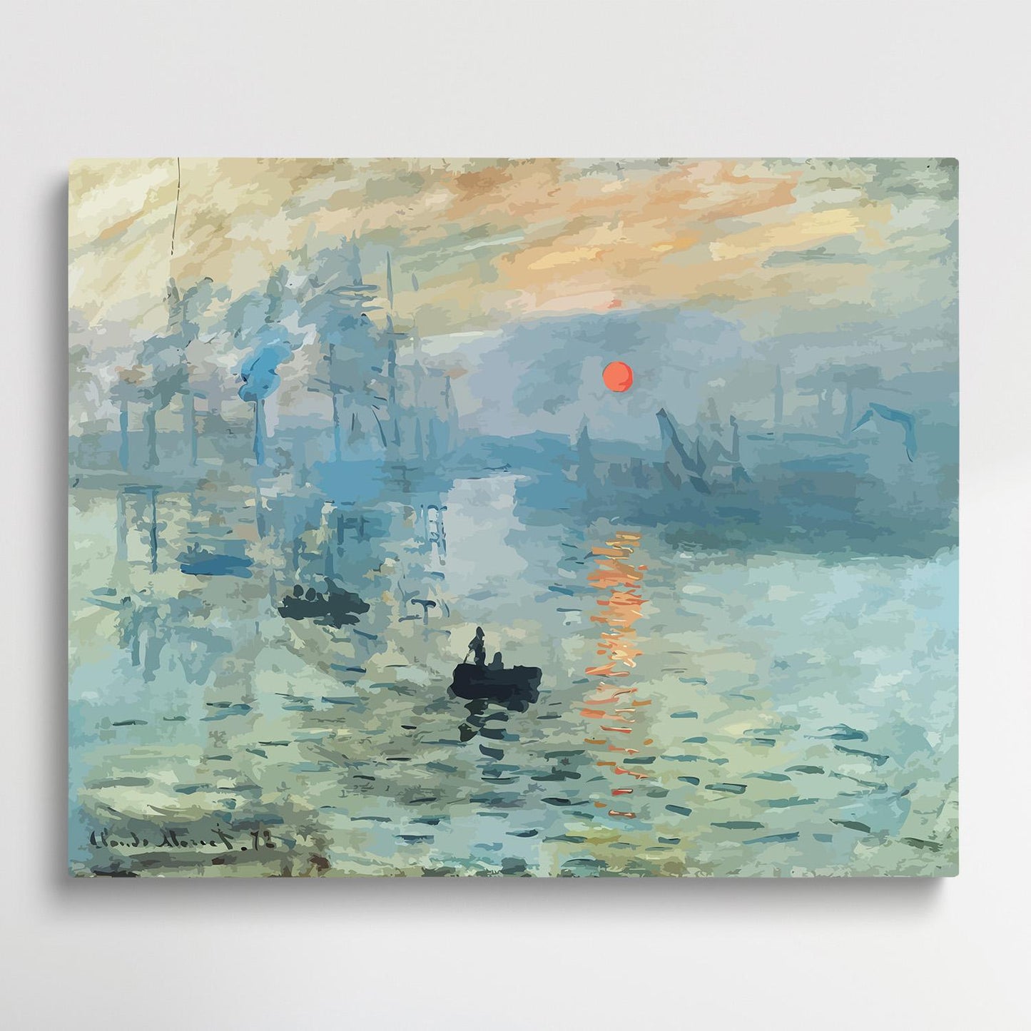 Impression Soleil Levant | Paint by Numbers | Claude Monet-Paintsuper