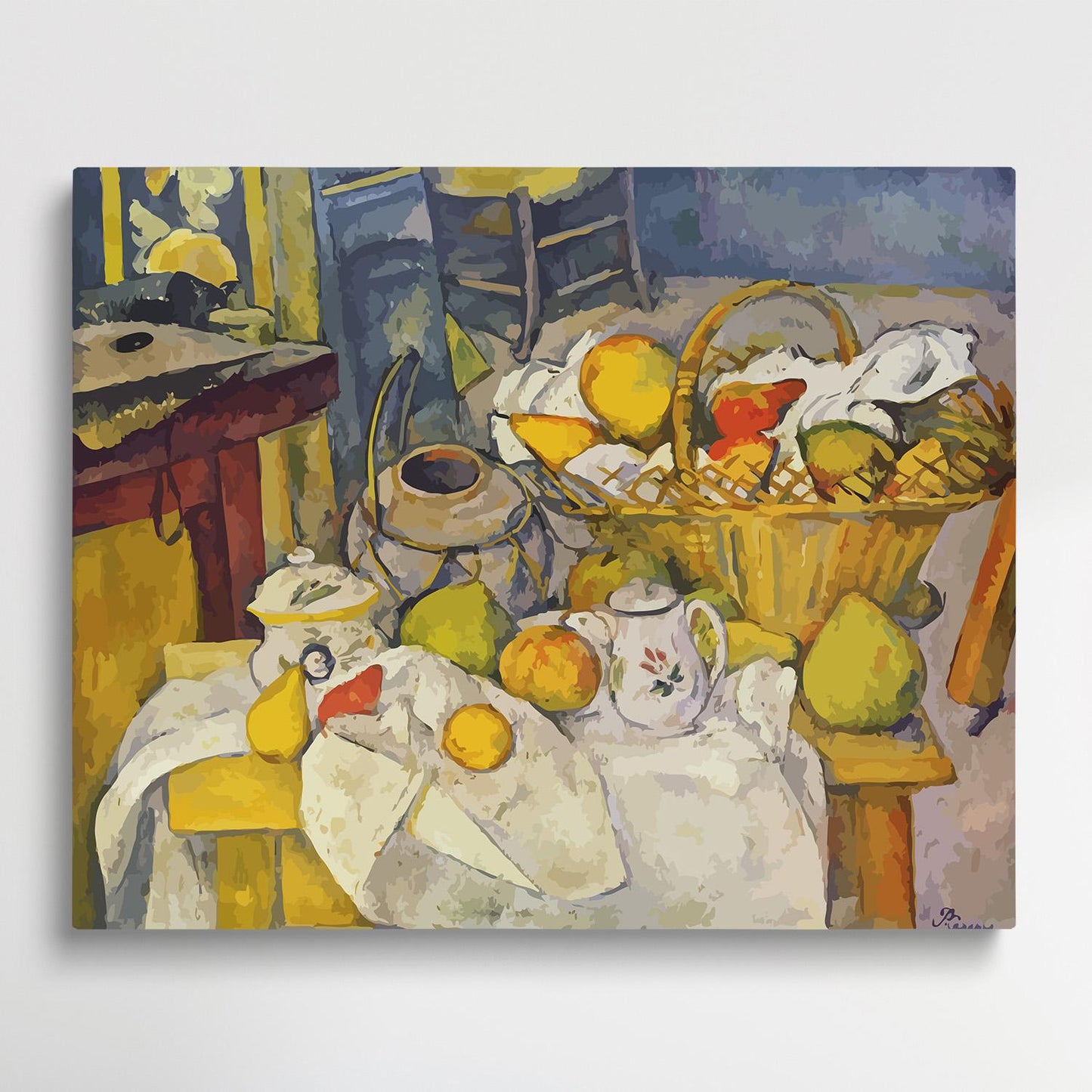 Still life with fruits | Paint by Numbers | Paul Cezanne-Paintsuper
