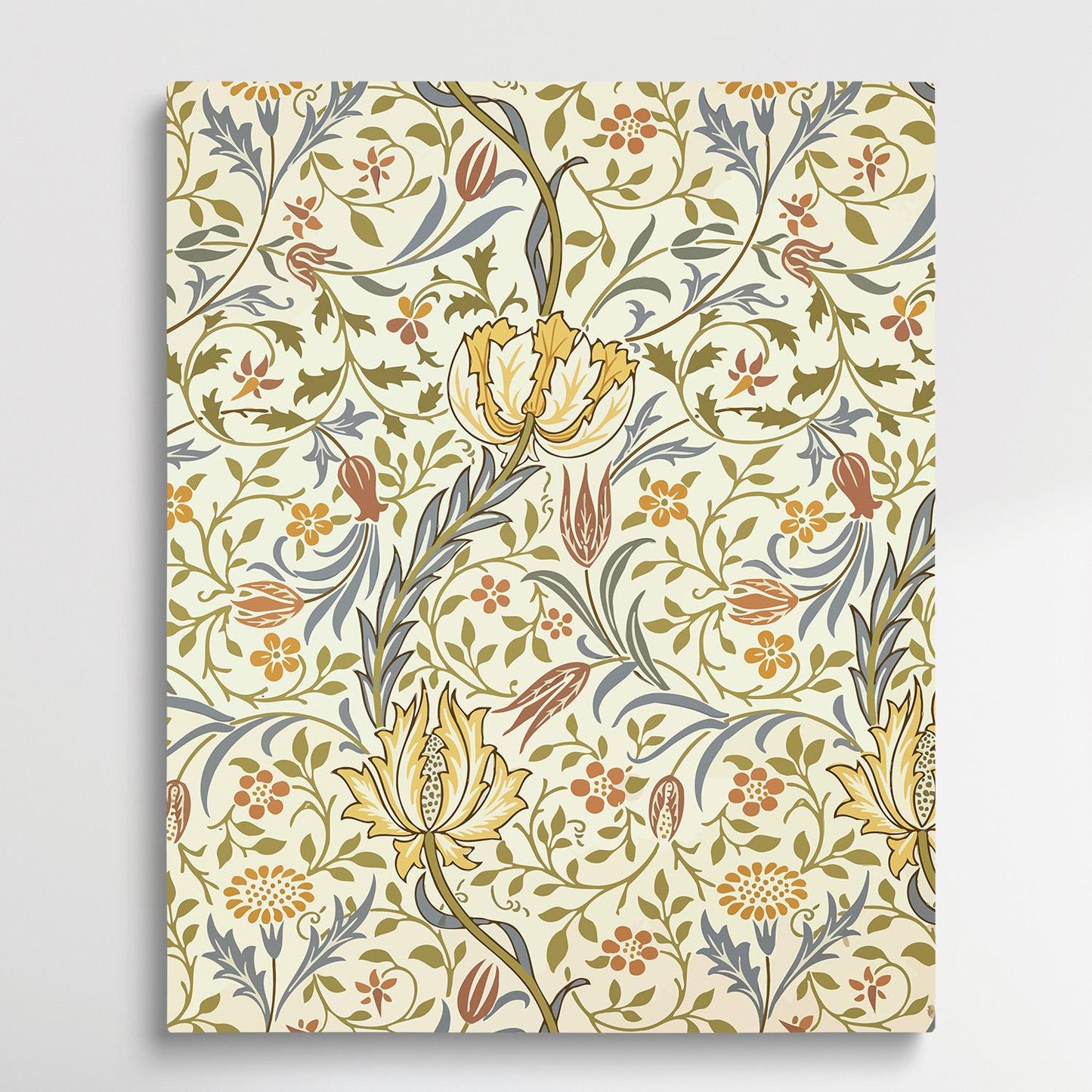 Floral pattern V1 | Paint by Numbers | William Morris-Paintsuper