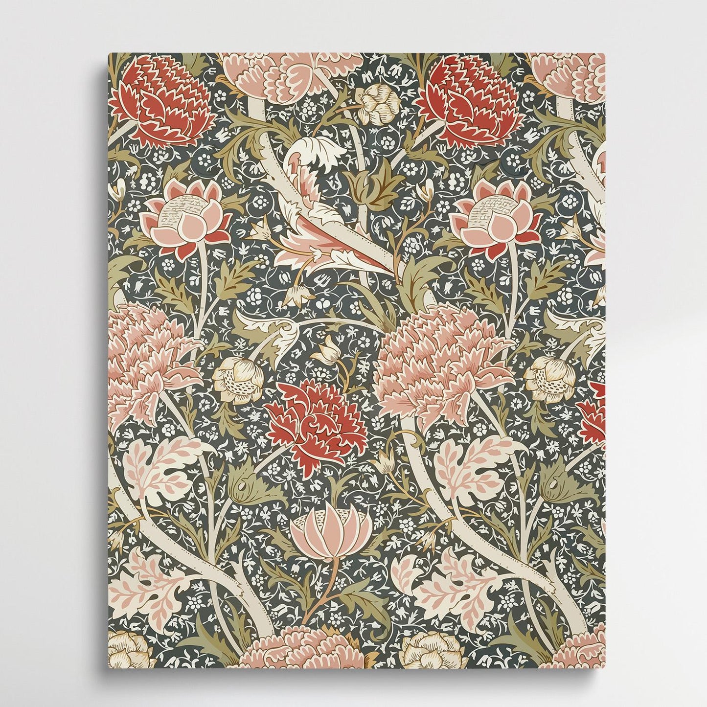Floral pattern V4 | Paint by Numbers | William Morris-Paintsuper