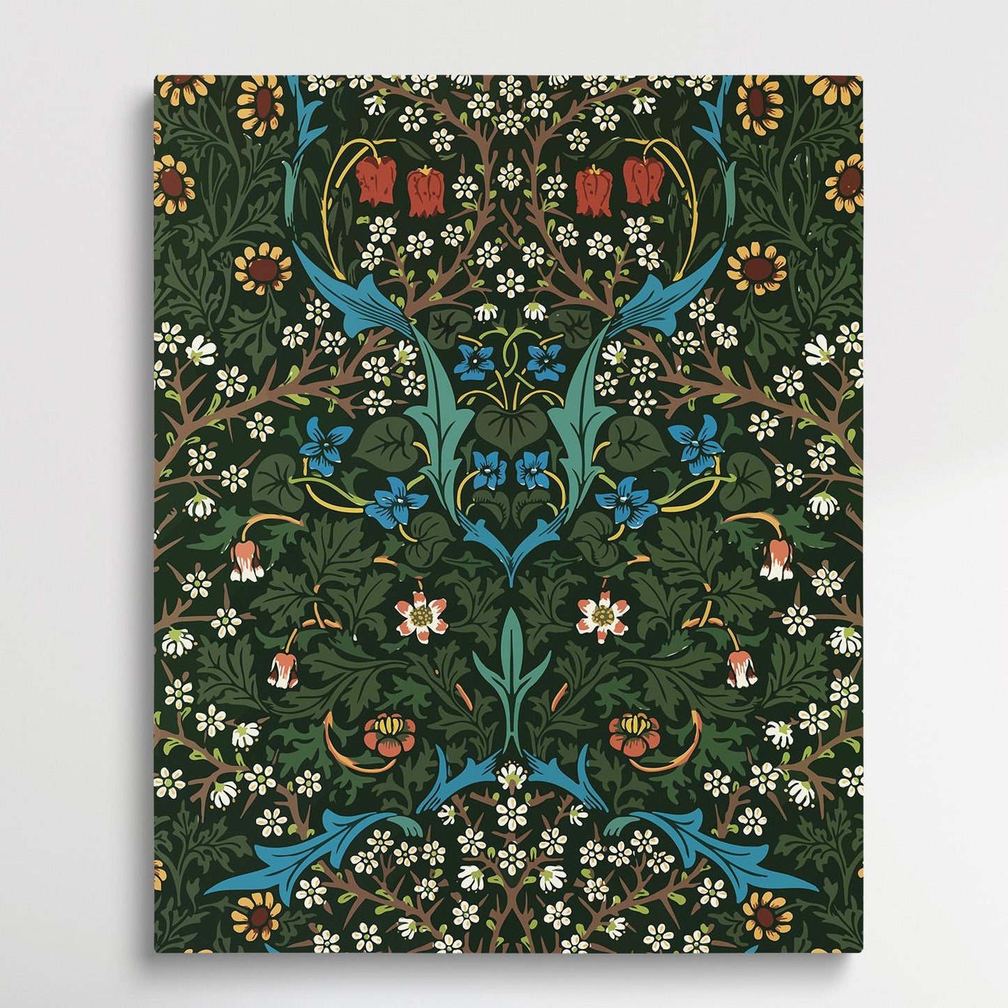 Floral pattern V9 | Paint by Numbers | William Morris-Paintsuper
