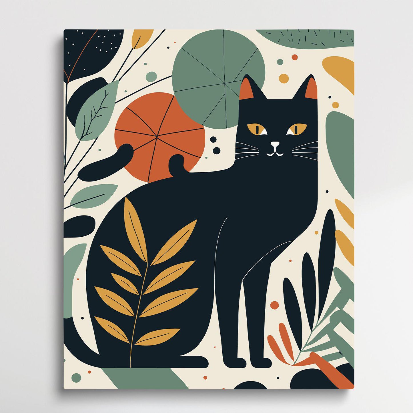 Cat V7 | Paint by Numbers | Retro Style-Paintsuper