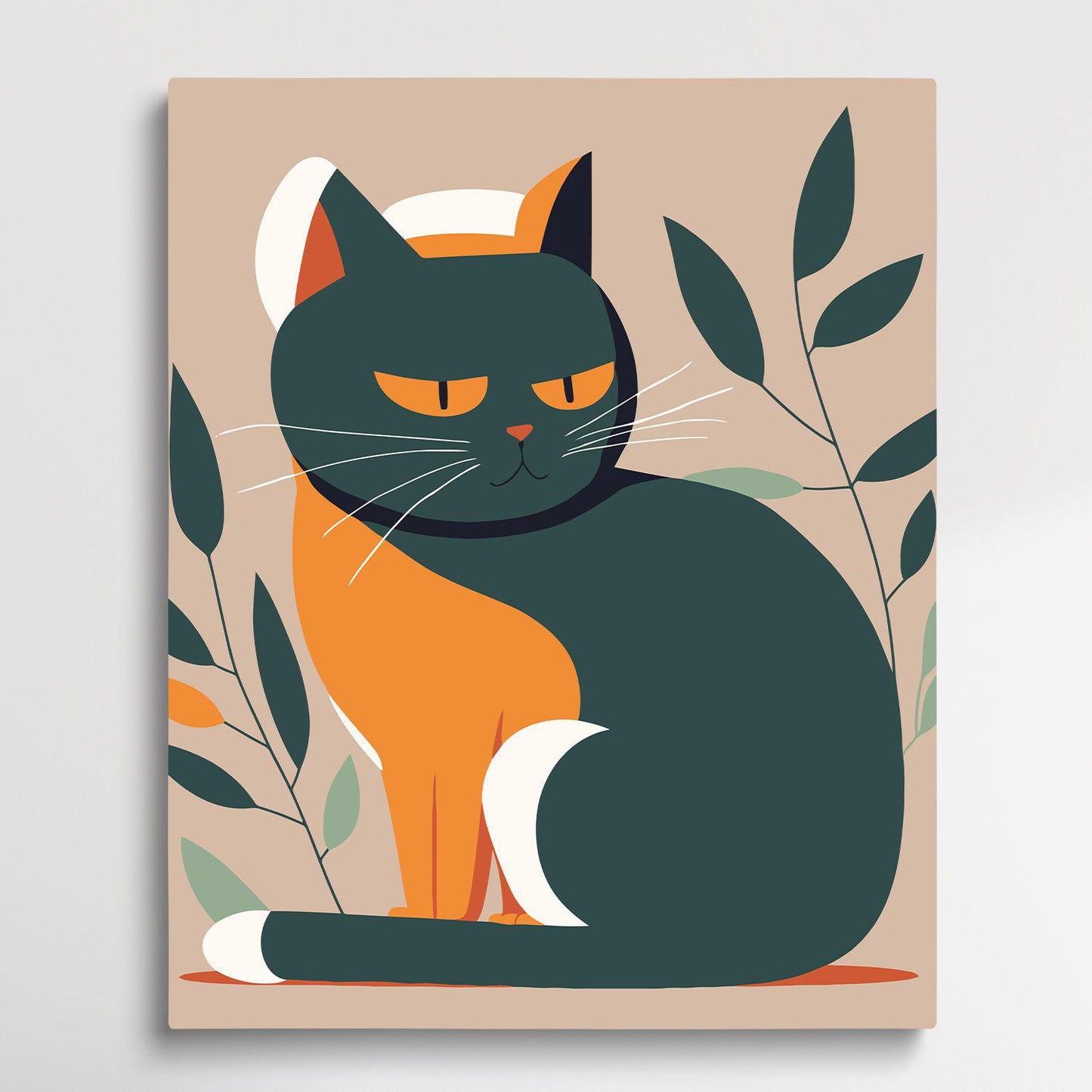 Cat V8 | Paint by Numbers | Retro Style-Paintsuper