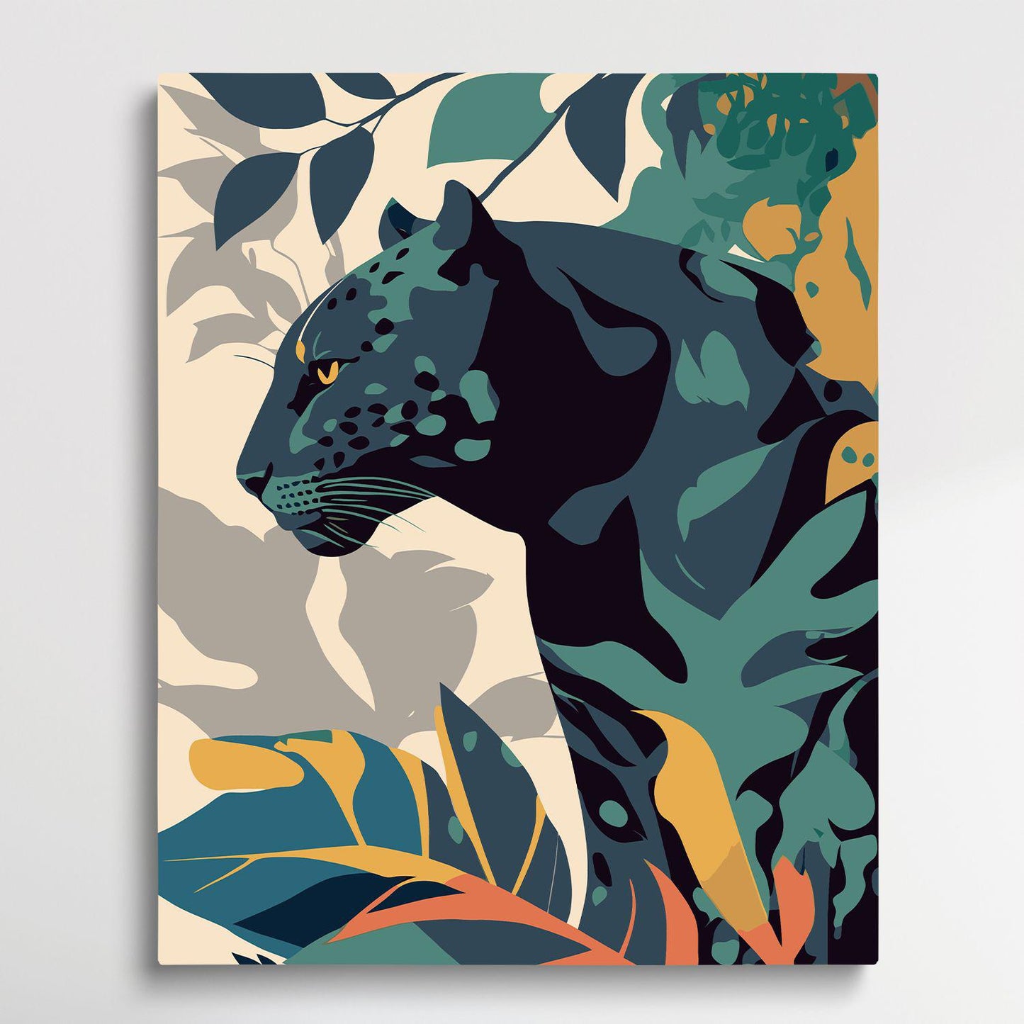 Leopard V5 | Paint by Numbers | Retro Style-Paintsuper