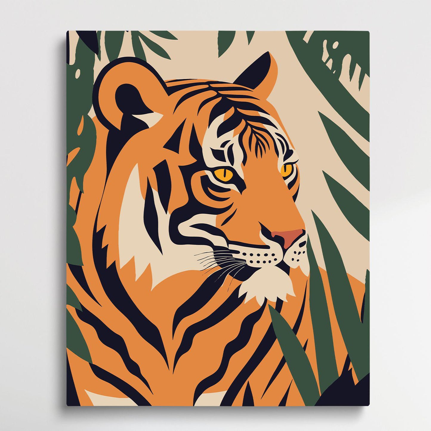 Tiger V4 | Paint by Numbers | Retro Style-Paintsuper