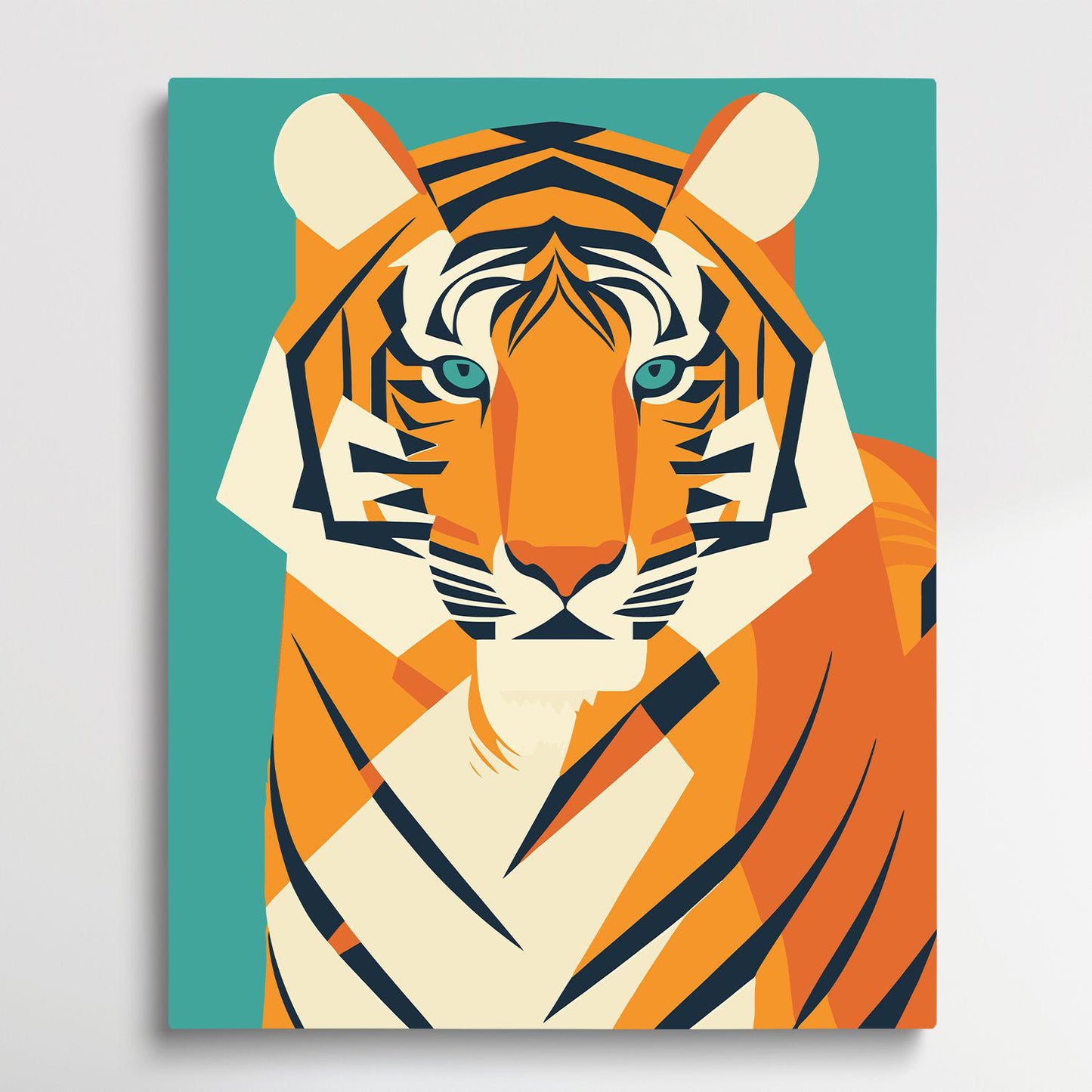 Tiger V8 | Paint by Numbers | Retro Style-Paintsuper
