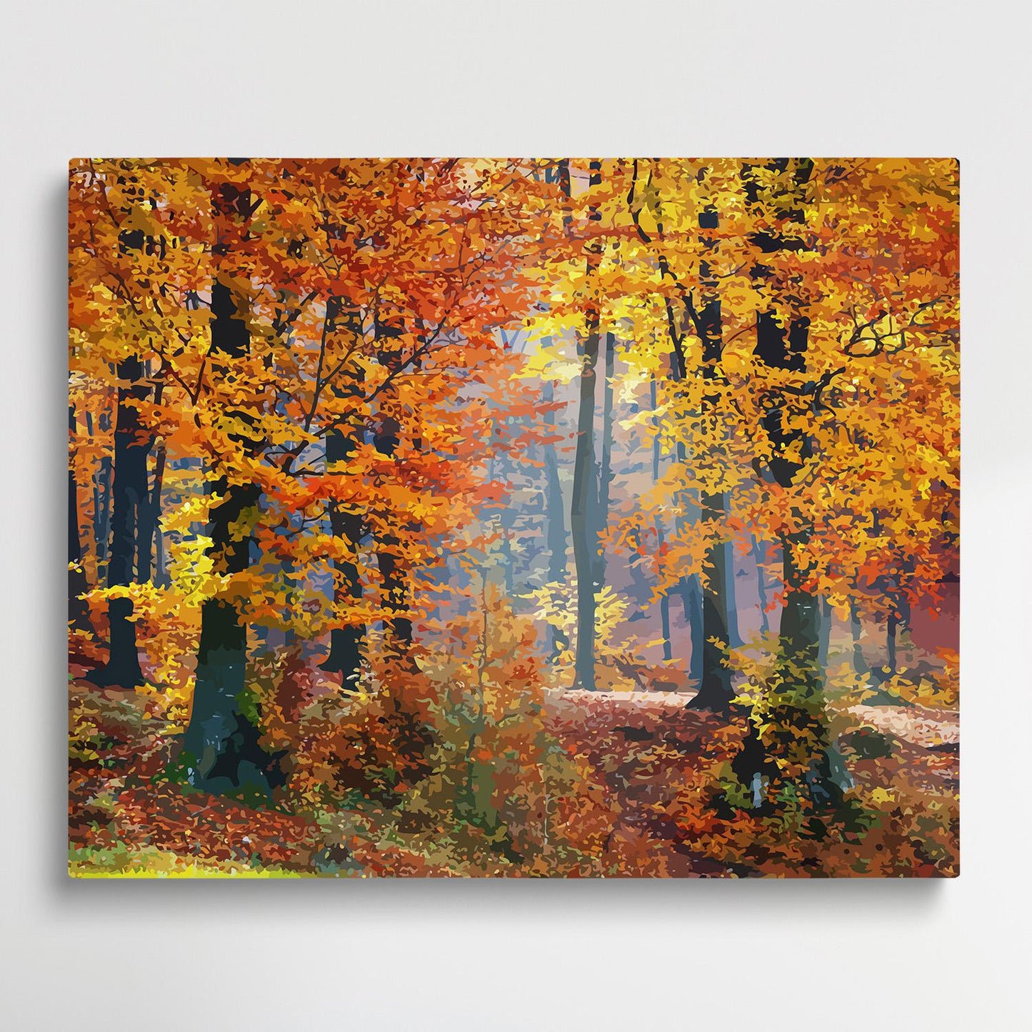 Maple forest in autumn | Paint by Numbers | Landscape-Paintsuper