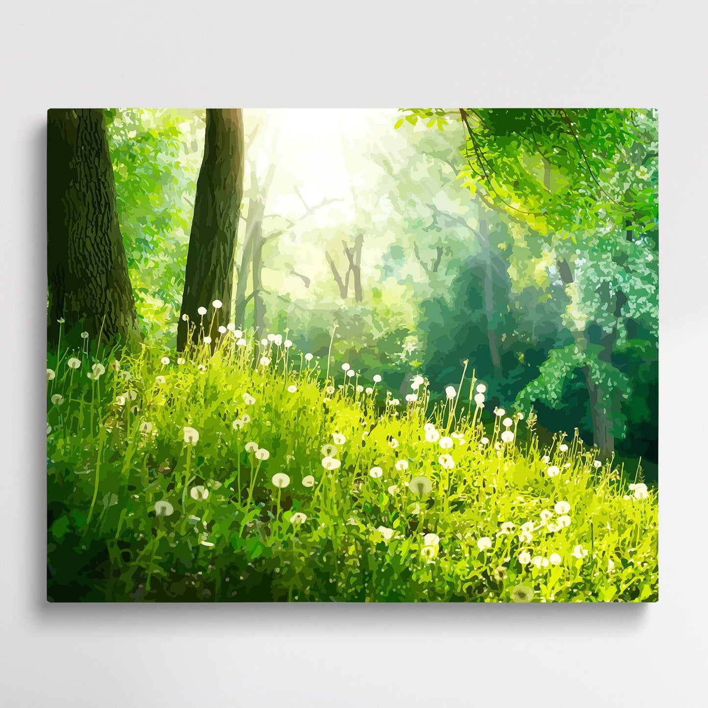 Spring grass | Paint by Numbers | Landscape-Paintsuper