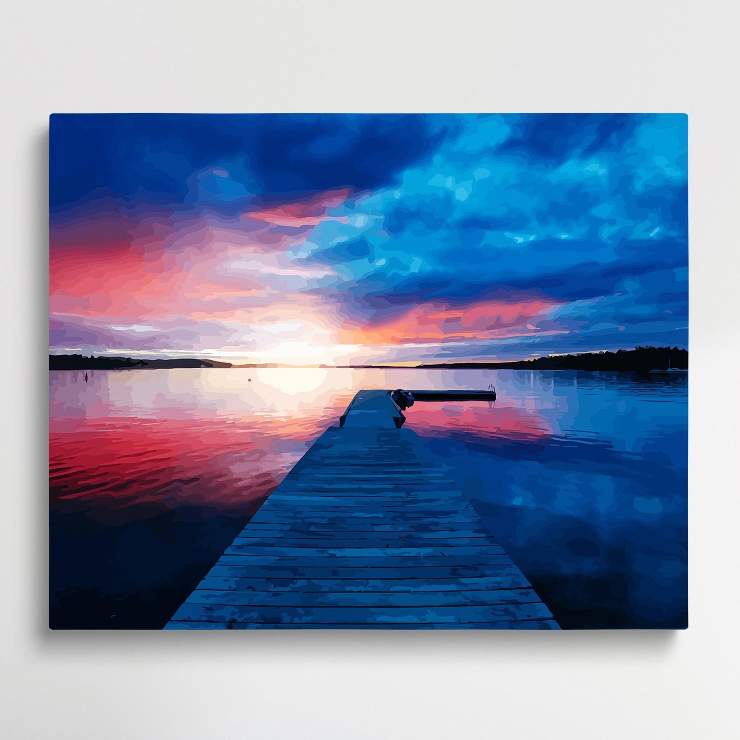 dock on water | Paint by Numbers | Landscape-Paintsuper