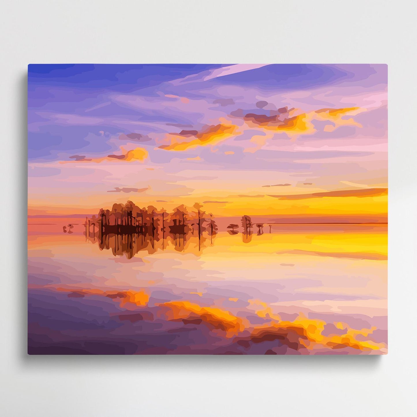 Evening clouds | Paint by Numbers | Landscape-Paintsuper