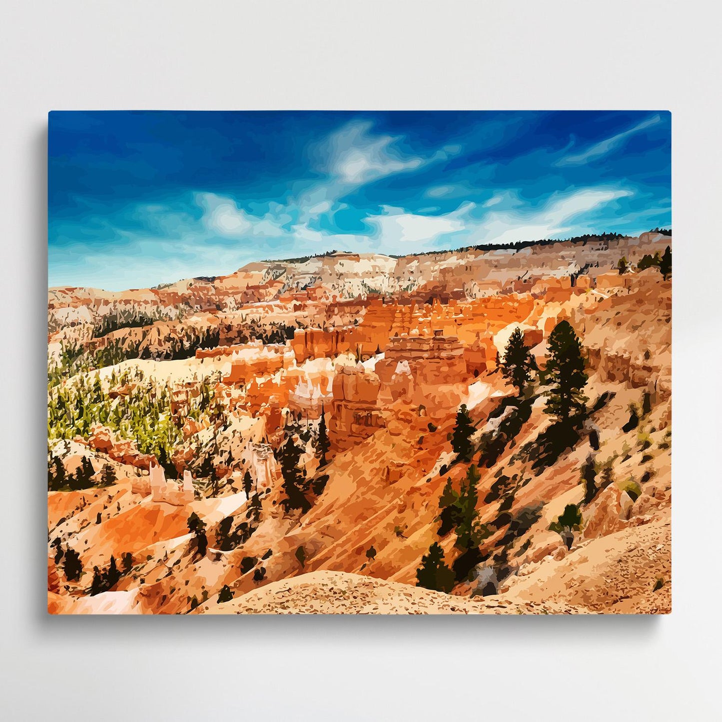 Mountains in the desert | Paint by Numbers | Landscape-Paintsuper