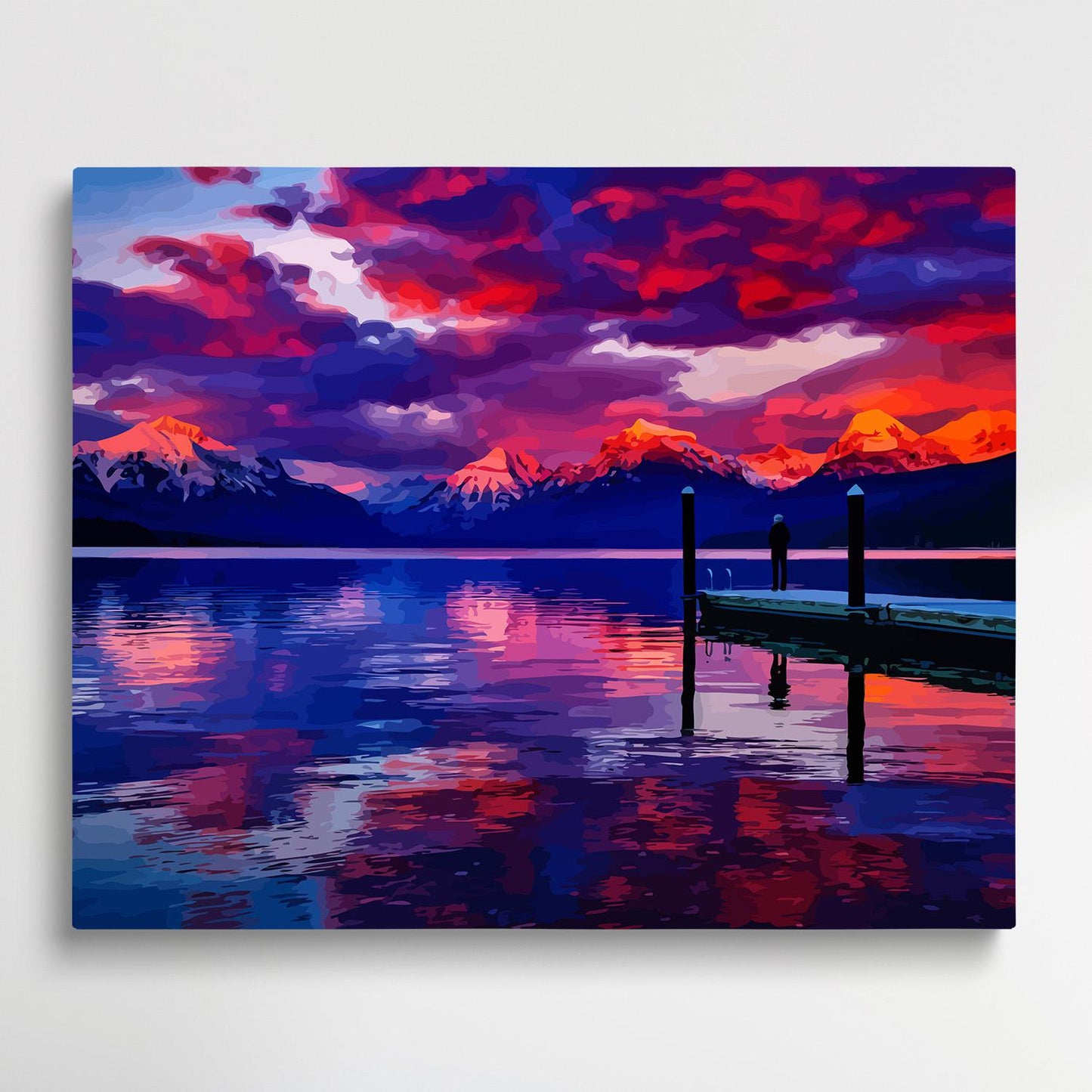 Sunset clouds | Paint by Numbers | Landscape-Paintsuper