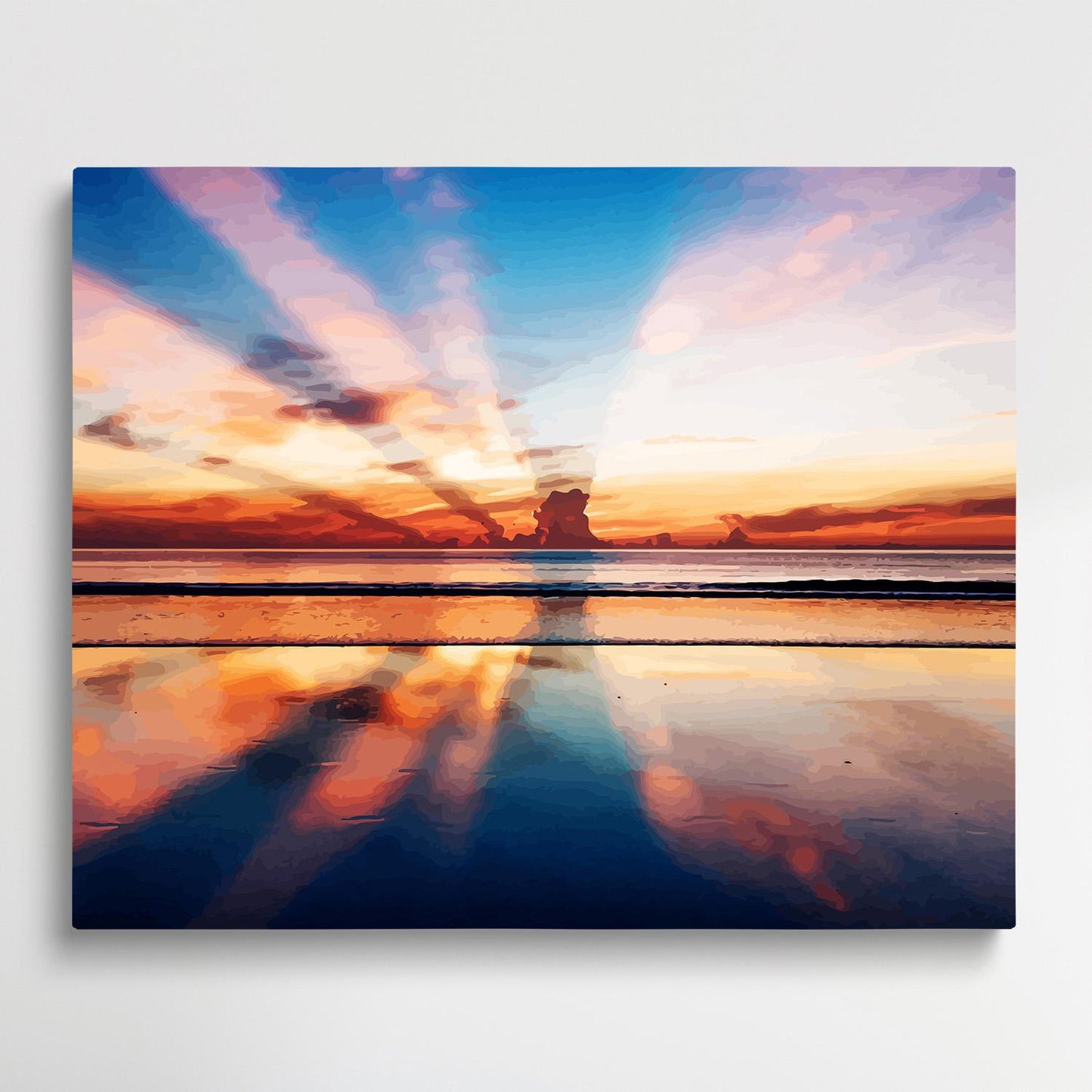 Sunset | Paint by Numbers | Landscape-Paintsuper