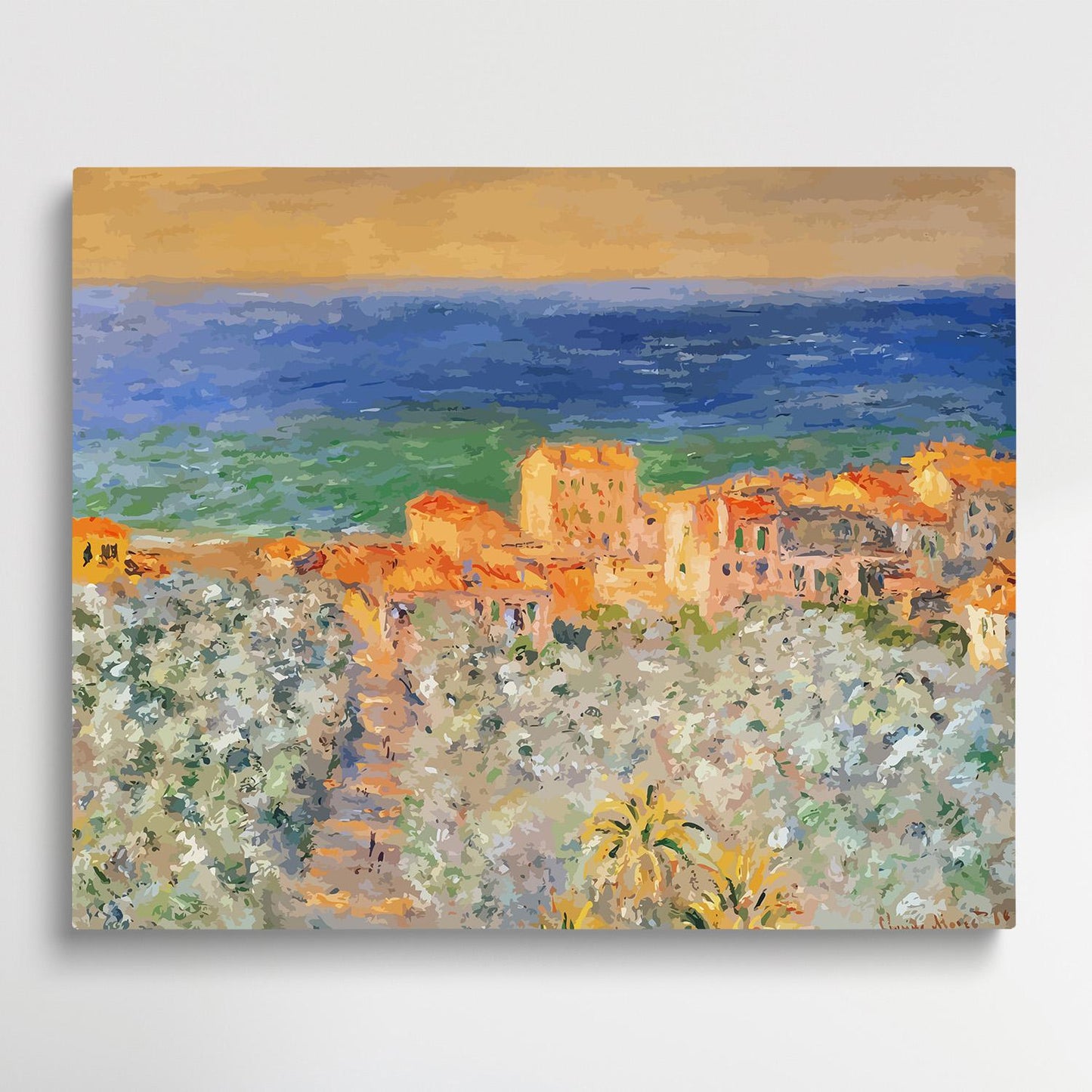 Burgo Marina at Bordighera | Paint by Numbers | Claude Monet-Paintsuper
