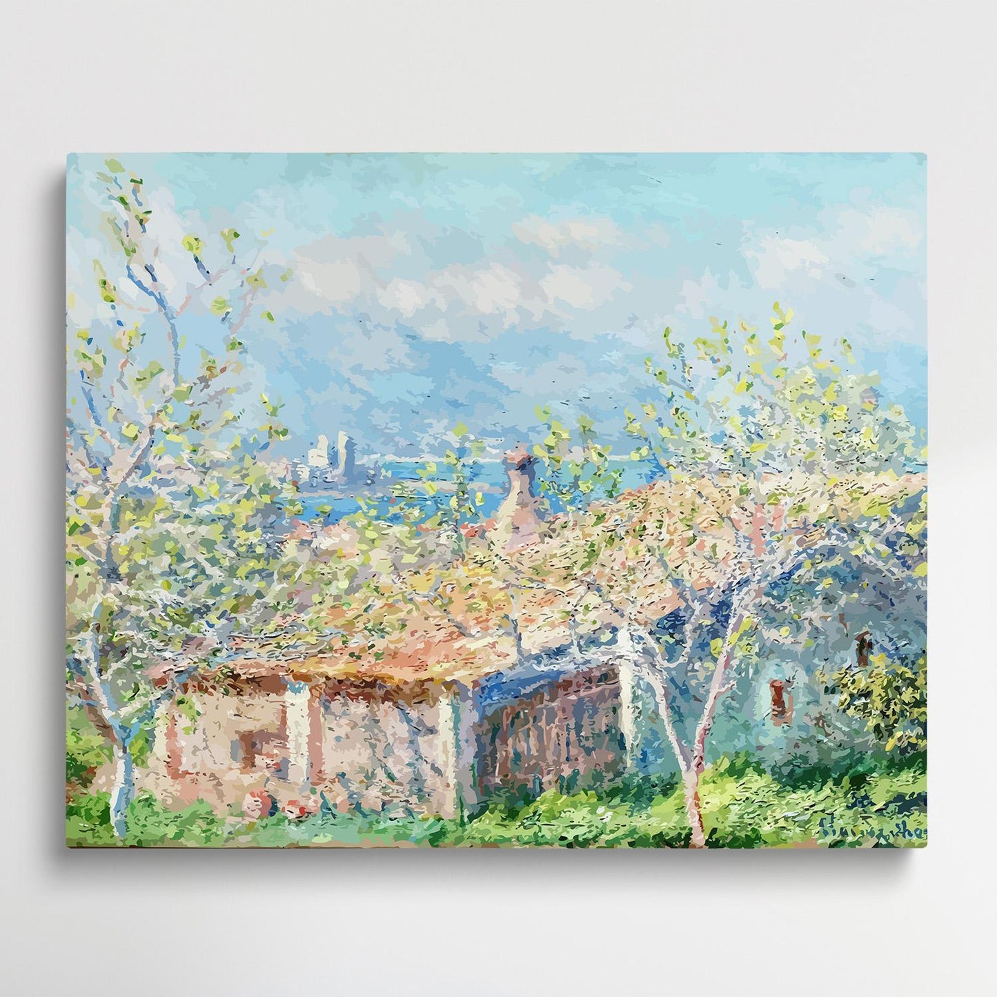 Gardener's House at Antibes | Paint by Numbers | Claude Monet-Paintsuper