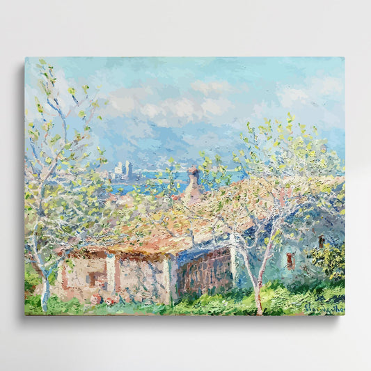 Gardener's House at Antibes | Paint by Numbers | Claude Monet-Paintsuper