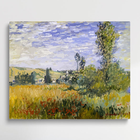 Landscape at Vetheuil | Paint by Numbers | Claude Monet-Paintsuper