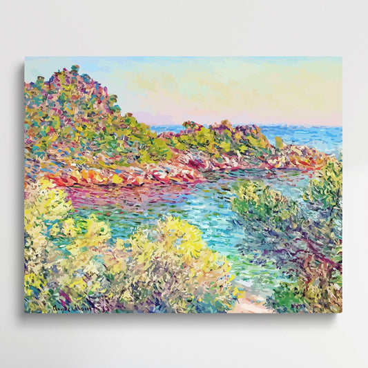 Landscape Near Montecarlo | Paint by Numbers | Claude Monet-Paintsuper