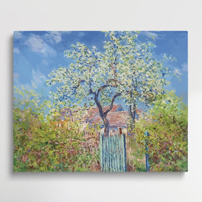 Poirier En Fleurs | Paint by Numbers | Claude Monet-Paintsuper
