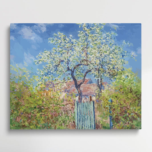 Poirier En Fleurs | Paint by Numbers | Claude Monet-Paintsuper