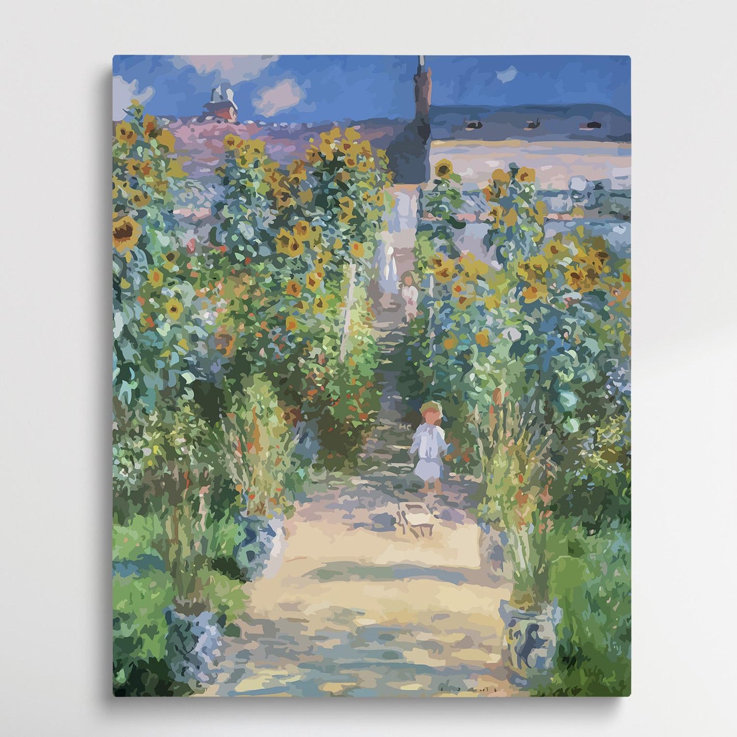 The Artists Garden at Vetheuil | Paint by Numbers | Claude Monet-Paintsuper