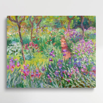 The Iris Garden at Giverny | Paint by Numbers | Claude Monet-Paintsuper