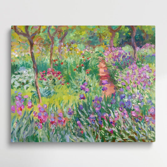 The Iris Garden at Giverny | Paint by Numbers | Claude Monet-Paintsuper