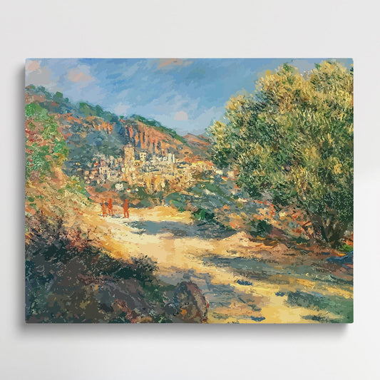 The Road to Monte Carlo | Paint by Numbers | Claude Monet-Paintsuper