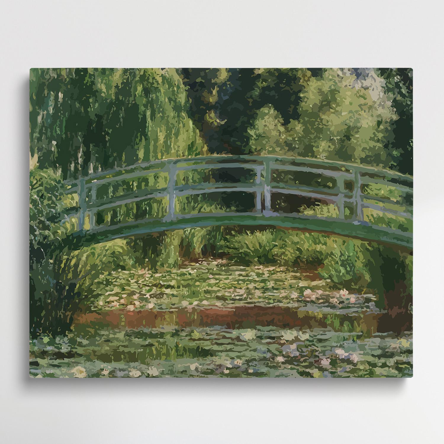 The Water Lily Pool | Paint by Numbers | Claude Monet-Paintsuper