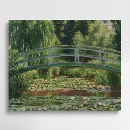 The Water Lily Pool | Paint by Numbers | Claude Monet-Paintsuper