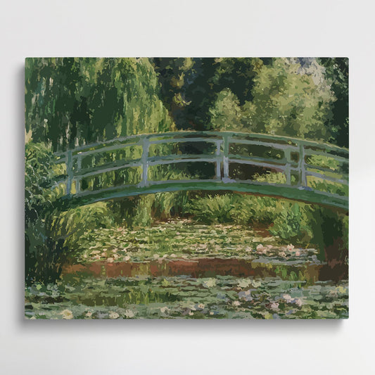 The Water Lily Pool | Paint by Numbers | Claude Monet-Paintsuper