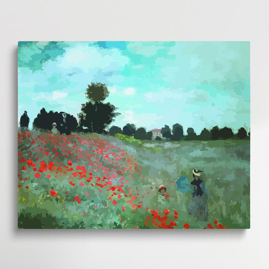 Wild Poppies | Paint by Numbers | Claude Monet-Paintsuper