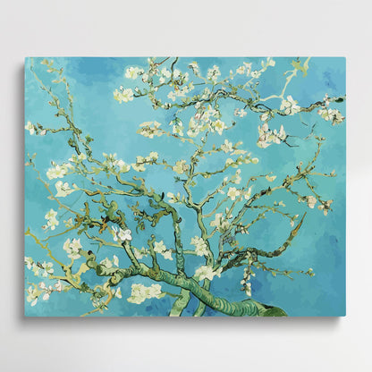 Branches with Almond Blossom | Paint by Numbers | Van Gogh-Paintsuper