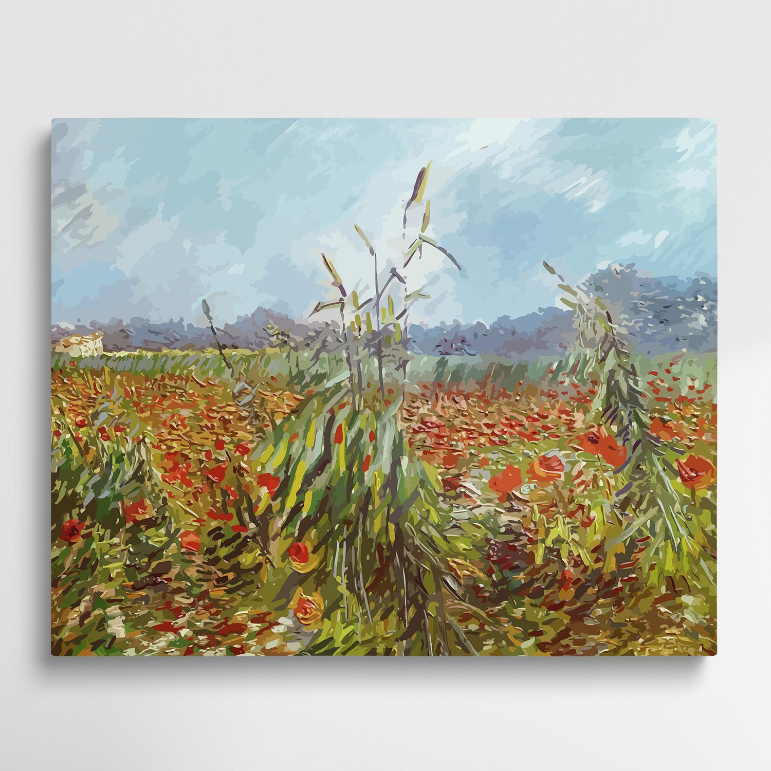 Green Ears of Wheat | Paint by Numbers | Van Gogh-Paintsuper