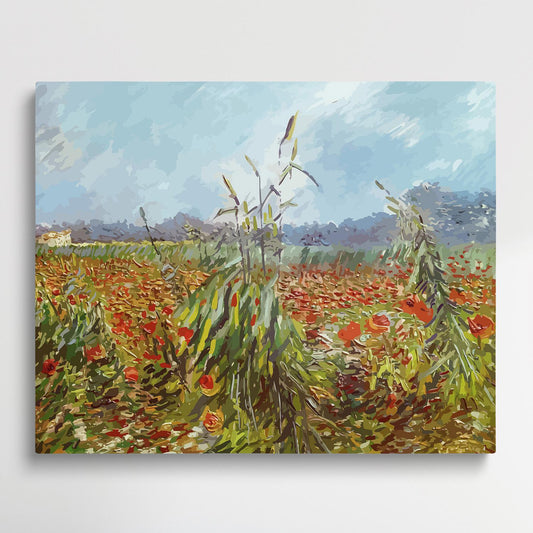 Green Ears of Wheat | Paint by Numbers | Van Gogh-Paintsuper
