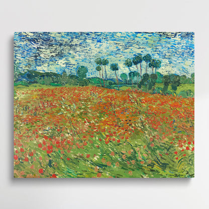 Poppy field vangogh | Paint by Numbers | Van Gogh-Paintsuper