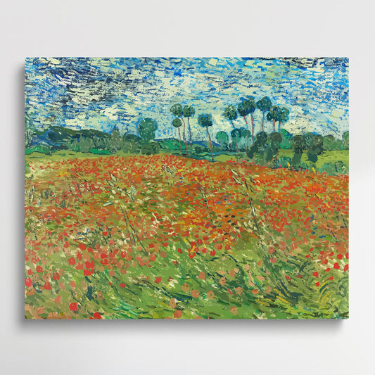 Poppy field vangogh | Paint by Numbers | Van Gogh-Paintsuper