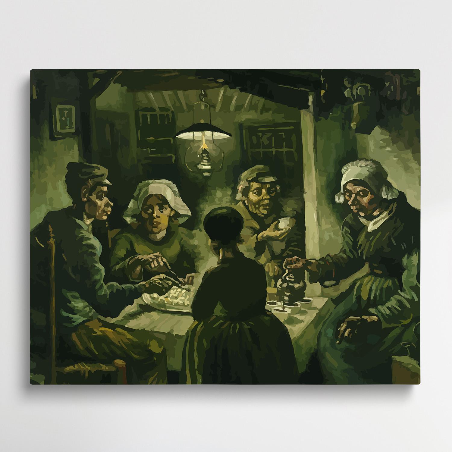 Potato eaters | Paint by Numbers | Van Gogh-Paintsuper