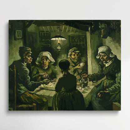 Potato eaters | Paint by Numbers | Van Gogh-Paintsuper
