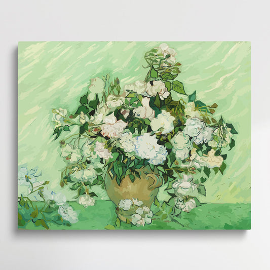 Roses | Paint by Numbers | Van Gogh-Paintsuper