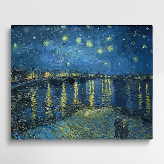 Starry Night over the Rhone | Paint by Numbers | Van Gogh-Paintsuper