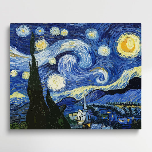 Starry Night | Paint by Numbers | Van Gogh-Paintsuper