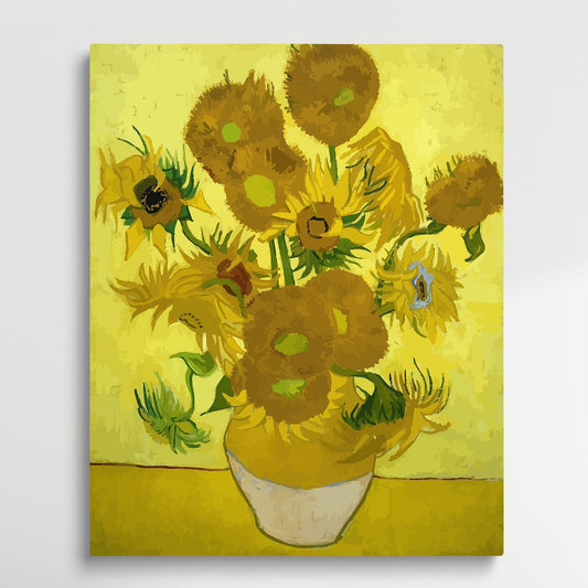Sunflowers | Paint by Numbers | Van Gogh-Paintsuper