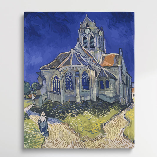 The Church in Auvers sur Oise | Paint by Numbers | Van Gogh-Paintsuper