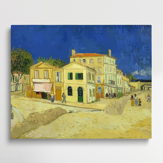 Vincents House in Arles | Paint by Numbers | Van Gogh-Paintsuper