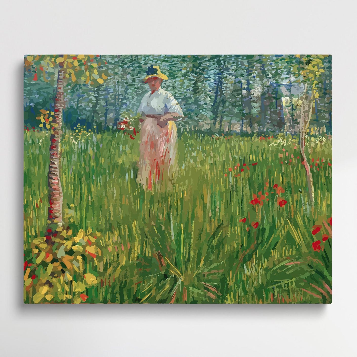 Woman in a garden | Paint by Numbers | Van Gogh-Paintsuper