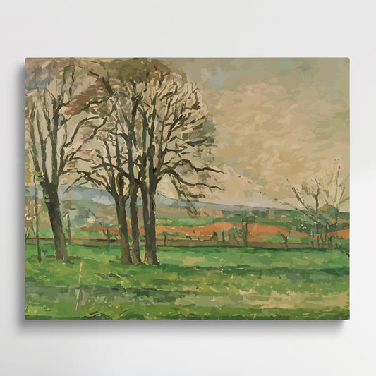 Chestnut Trees at the Jas de Bouffan | Paint by Numbers | Paul Cezanne-Paintsuper