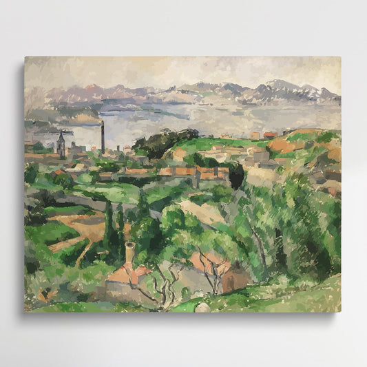 Ile de France Landscape | Paint by Numbers | Paul Cezanne-Paintsuper