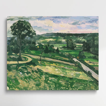 Landscape in the Ile de France | Paint by Numbers | Paul Cezanne-Paintsuper