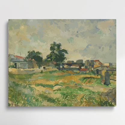 Landscape with Waterline | Paint by Numbers | Paul Cezanne-Paintsuper